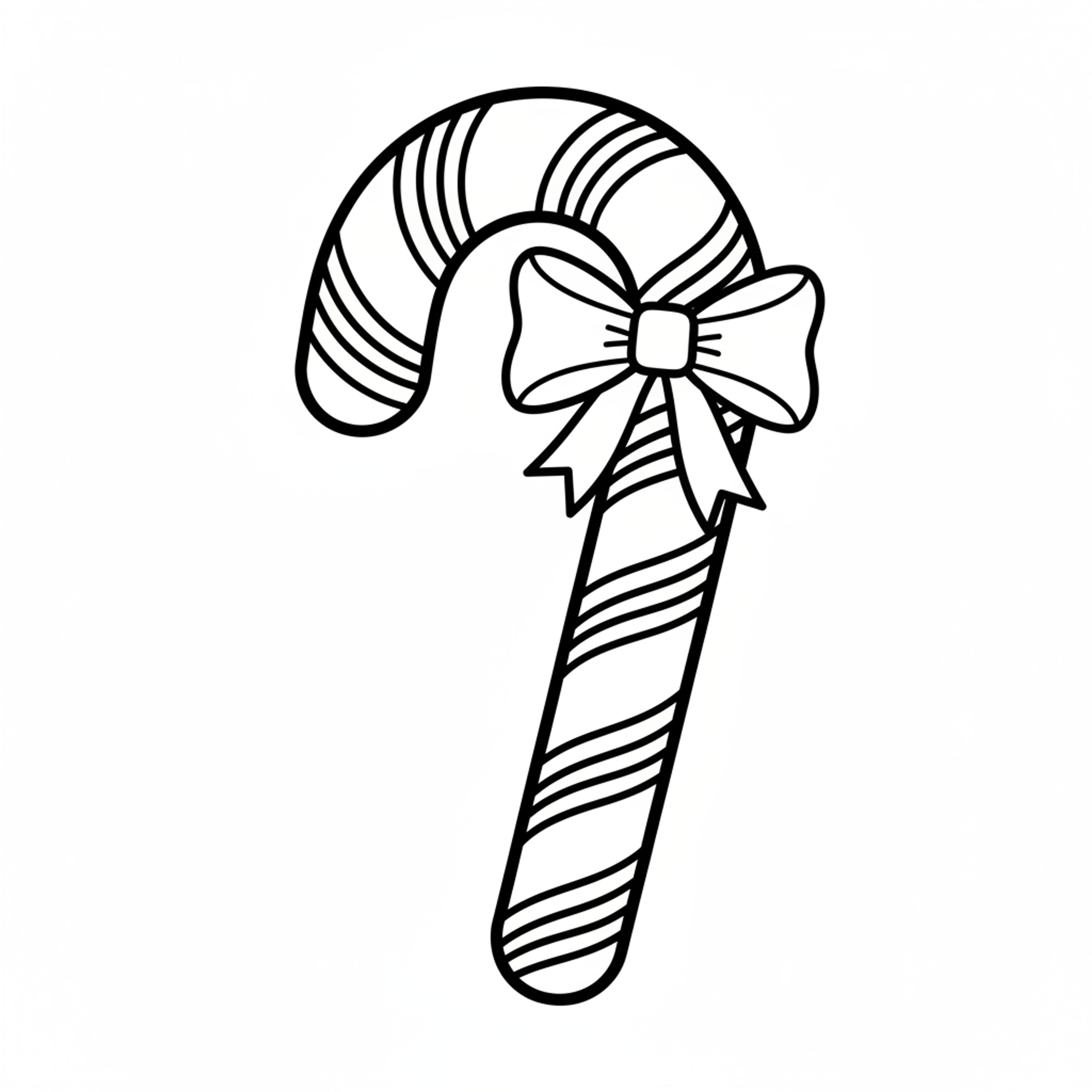Candy Cane - free printable coloring page